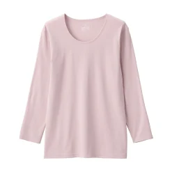 Hauts Et T‐Shirts|Sous‐Vêtements^Muji T‐shirt manches longues col U en coton épais et chaud pour femme