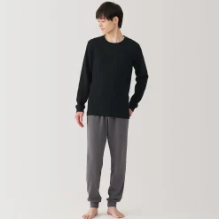 Hauts Et T‐Shirts|Sous‐Vêtements^Muji T‐shirt manches longues col rond en coton et laine chauds pour homme