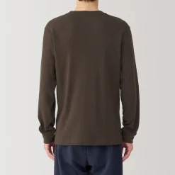 Hauts Et T‐Shirts|Sous‐Vêtements^Muji T‐shirt manches longues col rond en coton et laine chauds pour homme