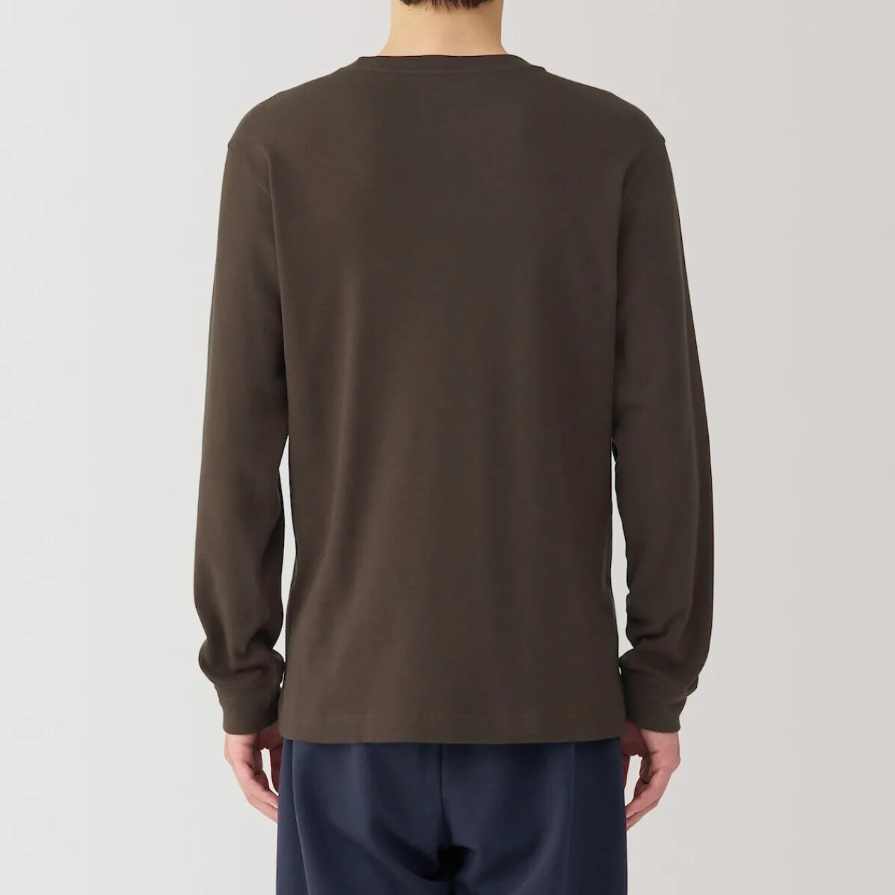 Hauts Et T‐Shirts|Sous‐Vêtements^Muji T‐shirt manches longues col rond en coton et laine chauds pour homme