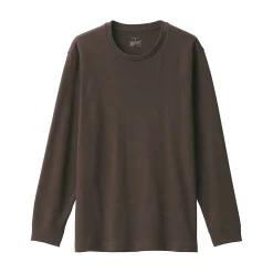 Hauts Et T‐Shirts|Sous‐Vêtements^Muji T‐shirt manches longues col rond en coton et laine chauds pour homme