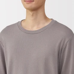 Hauts Et T‐Shirts|Sous‐Vêtements^Muji T‐shirt manches longues col rond en coton et laine chauds pour homme