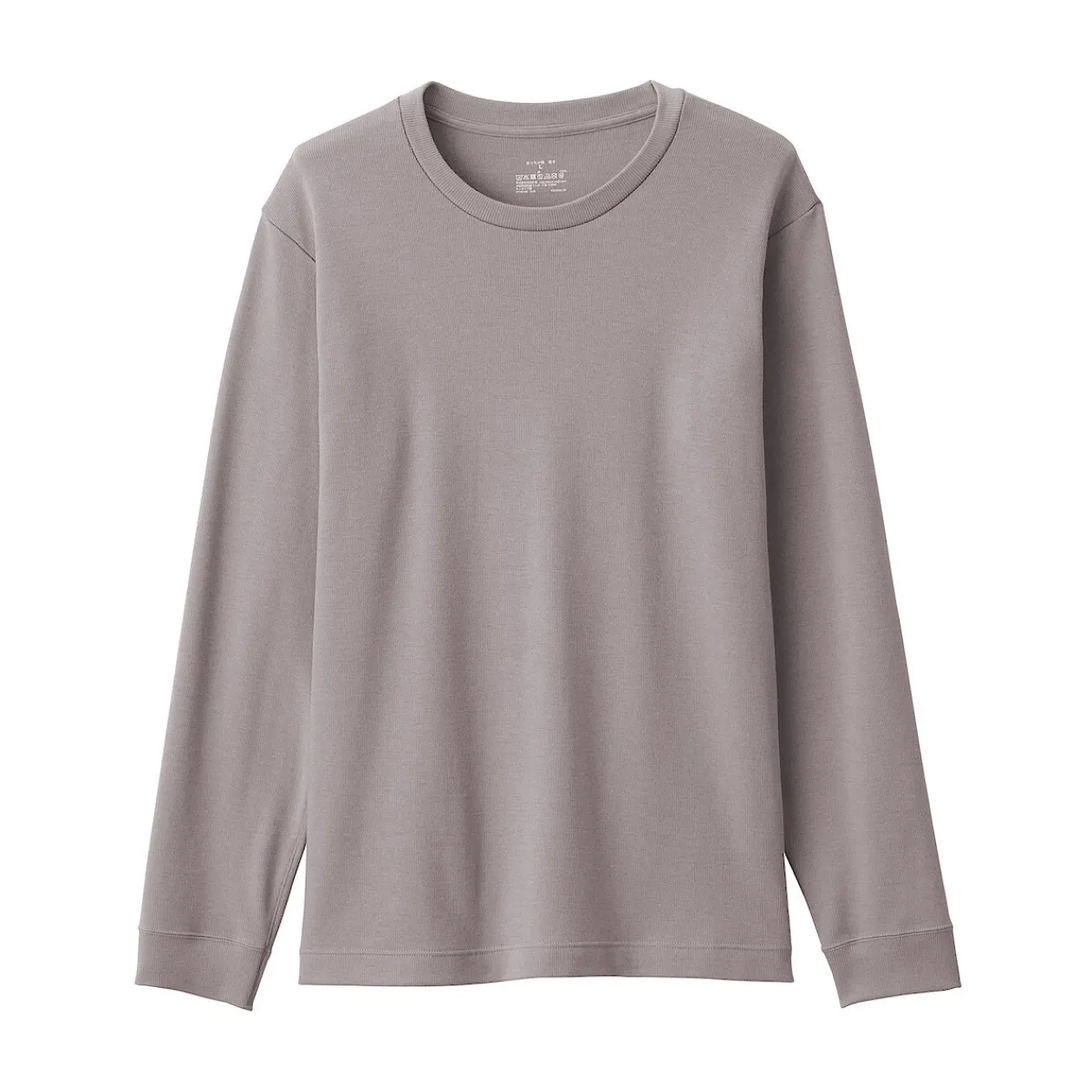 Hauts Et T‐Shirts|Sous‐Vêtements^Muji T‐shirt manches longues col rond en coton et laine chauds pour homme