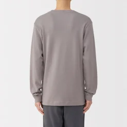 Hauts Et T‐Shirts|Sous‐Vêtements^Muji T‐shirt manches longues col rond en coton et laine chauds pour homme