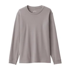 Hauts Et T‐Shirts|Sous‐Vêtements^Muji T‐shirt manches longues col rond en coton et laine chauds pour homme
