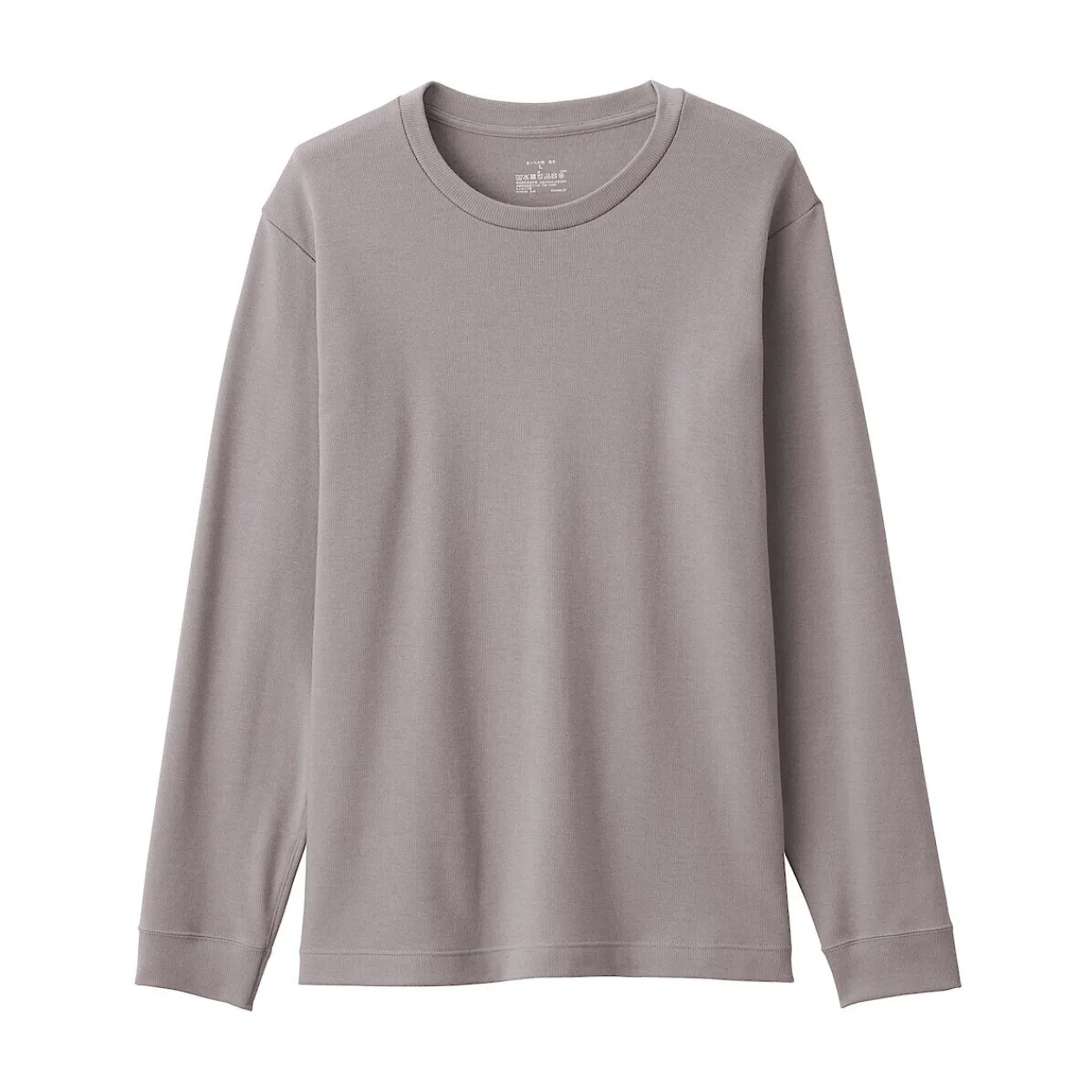Hauts Et T‐Shirts|Sous‐Vêtements^Muji T‐shirt manches longues col rond en coton et laine chauds pour homme