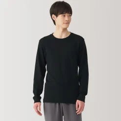 Hauts Et T‐Shirts|Sous‐Vêtements^Muji T‐shirt manches longues col rond en coton et laine chauds pour homme