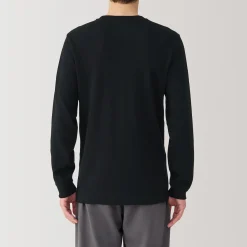 Hauts Et T‐Shirts|Sous‐Vêtements^Muji T‐shirt manches longues col rond en coton et laine chauds pour homme