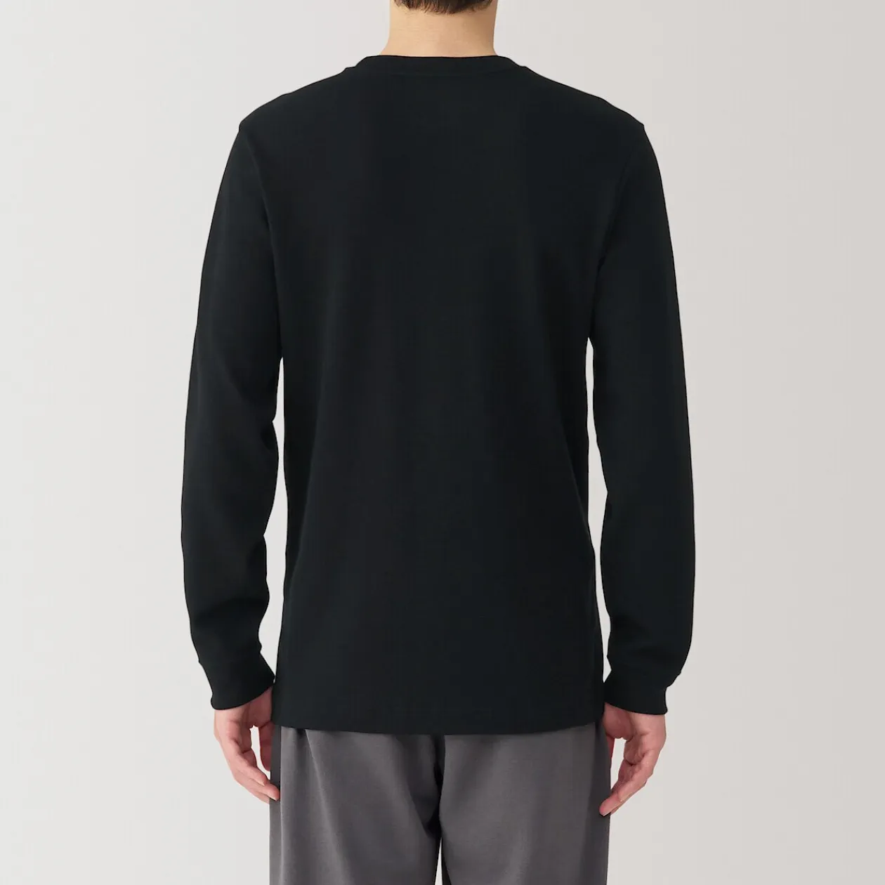 Hauts Et T‐Shirts|Sous‐Vêtements^Muji T‐shirt manches longues col rond en coton et laine chauds pour homme