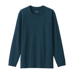 Hauts Et T‐Shirts|Sous‐Vêtements^Muji T‐shirt manches longues col rond en coton et laine chauds pour homme