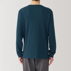 Hauts Et T‐Shirts|Sous‐Vêtements^Muji T‐shirt manches longues col rond en coton et laine chauds pour homme