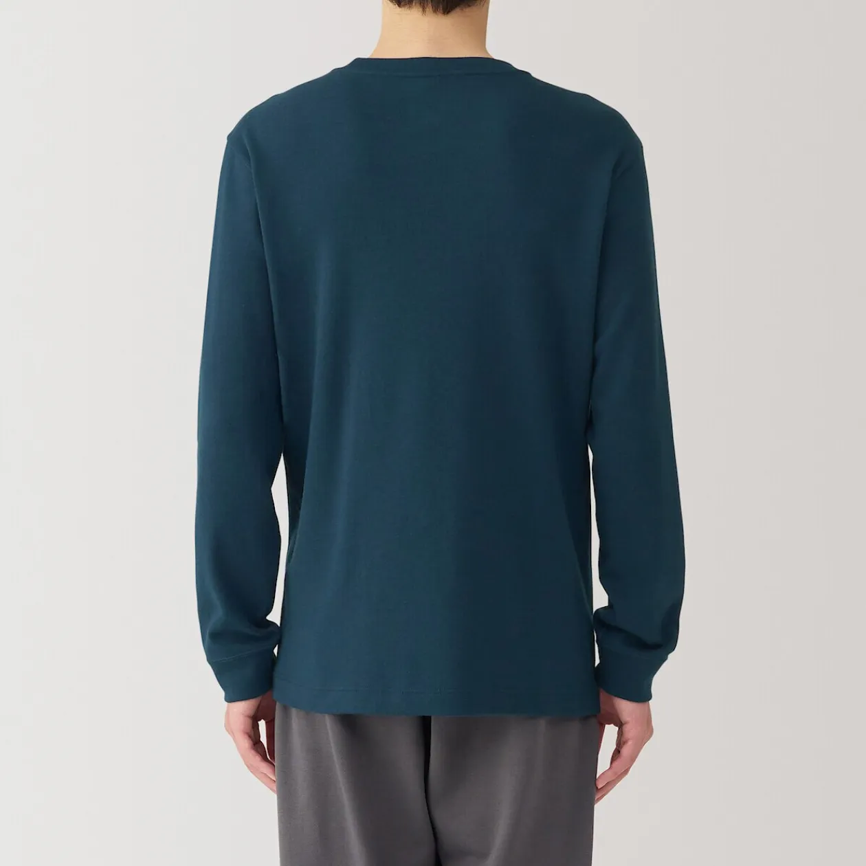 Hauts Et T‐Shirts|Sous‐Vêtements^Muji T‐shirt manches longues col rond en coton et laine chauds pour homme