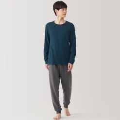 Hauts Et T‐Shirts|Sous‐Vêtements^Muji T‐shirt manches longues col rond en coton et laine chauds pour homme