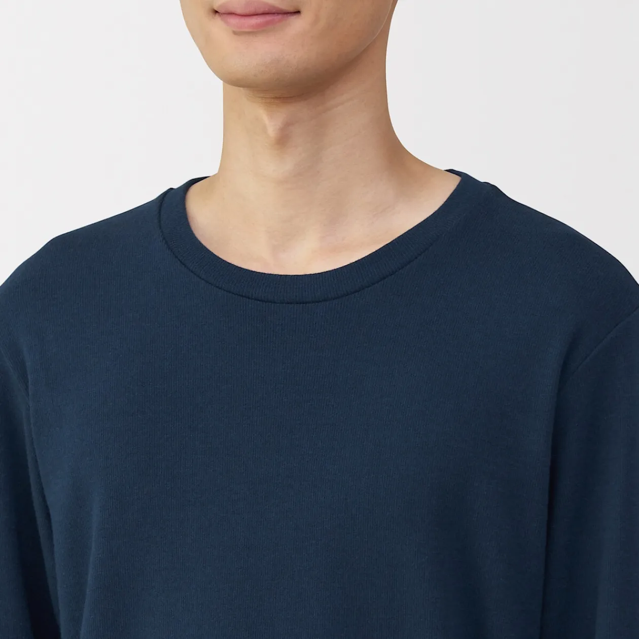 Hauts Et T‐Shirts|Sous‐Vêtements^Muji T‐shirt manches longues col rond en coton et laine chauds pour homme