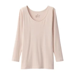 Hauts Et T‐Shirts|Sous‐Vêtements^Muji T‐shirt manches longues col U en coton chaud pour femme