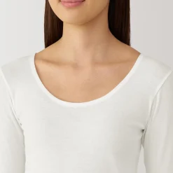 Hauts Et T‐Shirts|Sous‐Vêtements^Muji T‐shirt manches longues col U en coton chaud pour femme