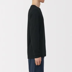 Hauts Et T‐Shirts|Sous‐Vêtements^Muji T‐shirt manches longues col U en coton épais et chaud pour homme