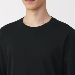 Hauts Et T‐Shirts|Sous‐Vêtements^Muji T‐shirt manches longues col U en coton épais et chaud pour homme