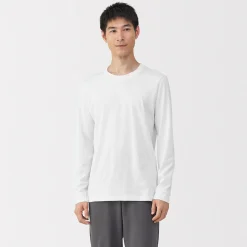 Hauts Et T‐Shirts|Sous‐Vêtements^Muji T‐shirt manches longues col U en coton épais et chaud pour homme