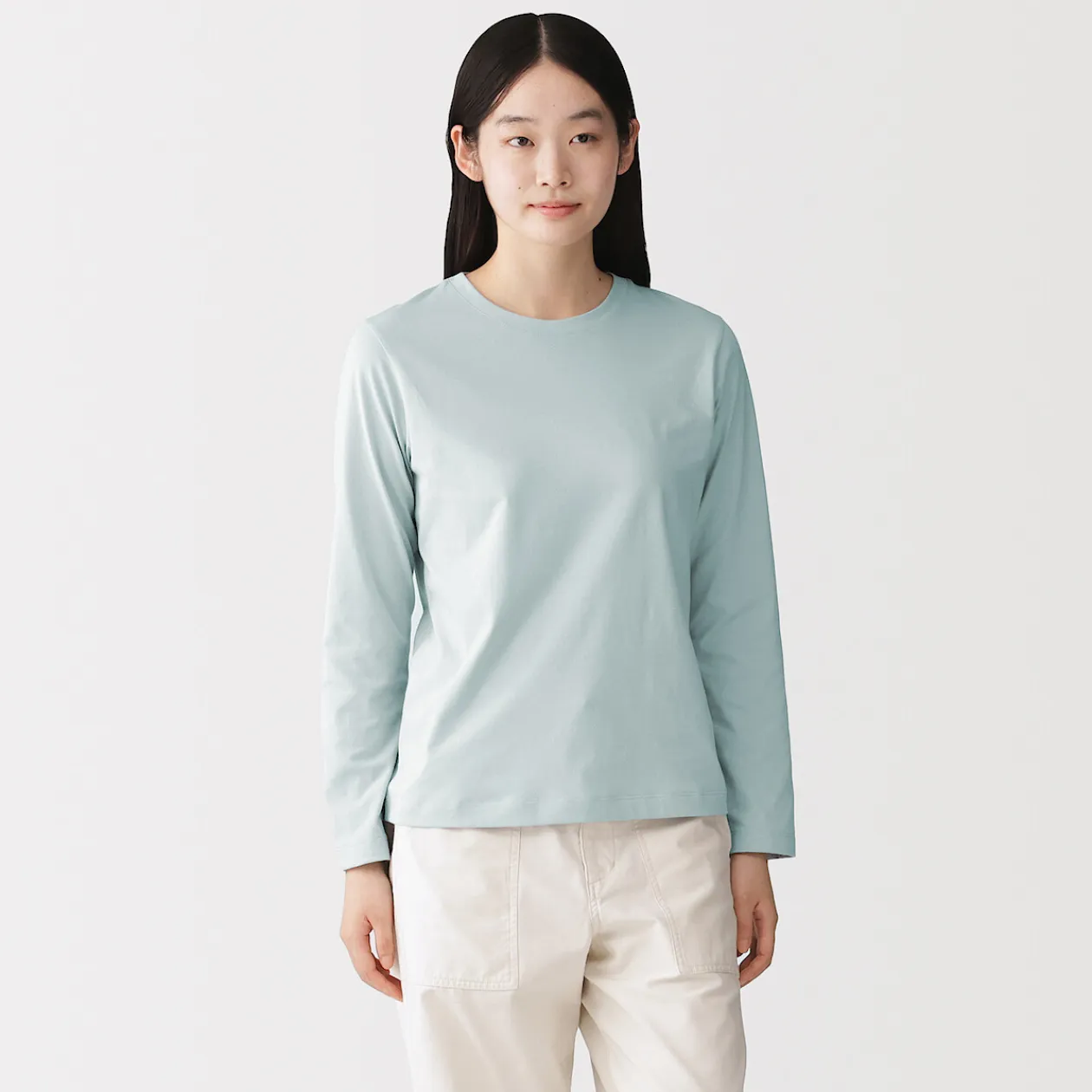 Hauts Et T‐Shirts^Muji T‐shirt manches longues en coton mélangé pour femme