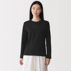 Hauts Et T‐Shirts^Muji T‐shirt manches longues en coton mélangé pour femme