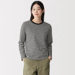 Hauts Et T‐Shirts^Muji T‐shirt manches longues en coton mélangé pour femme