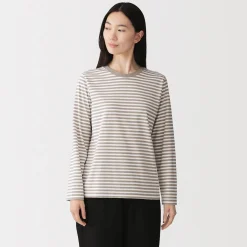Hauts Et T‐Shirts^Muji T‐shirt manches longues en coton mélangé pour femme