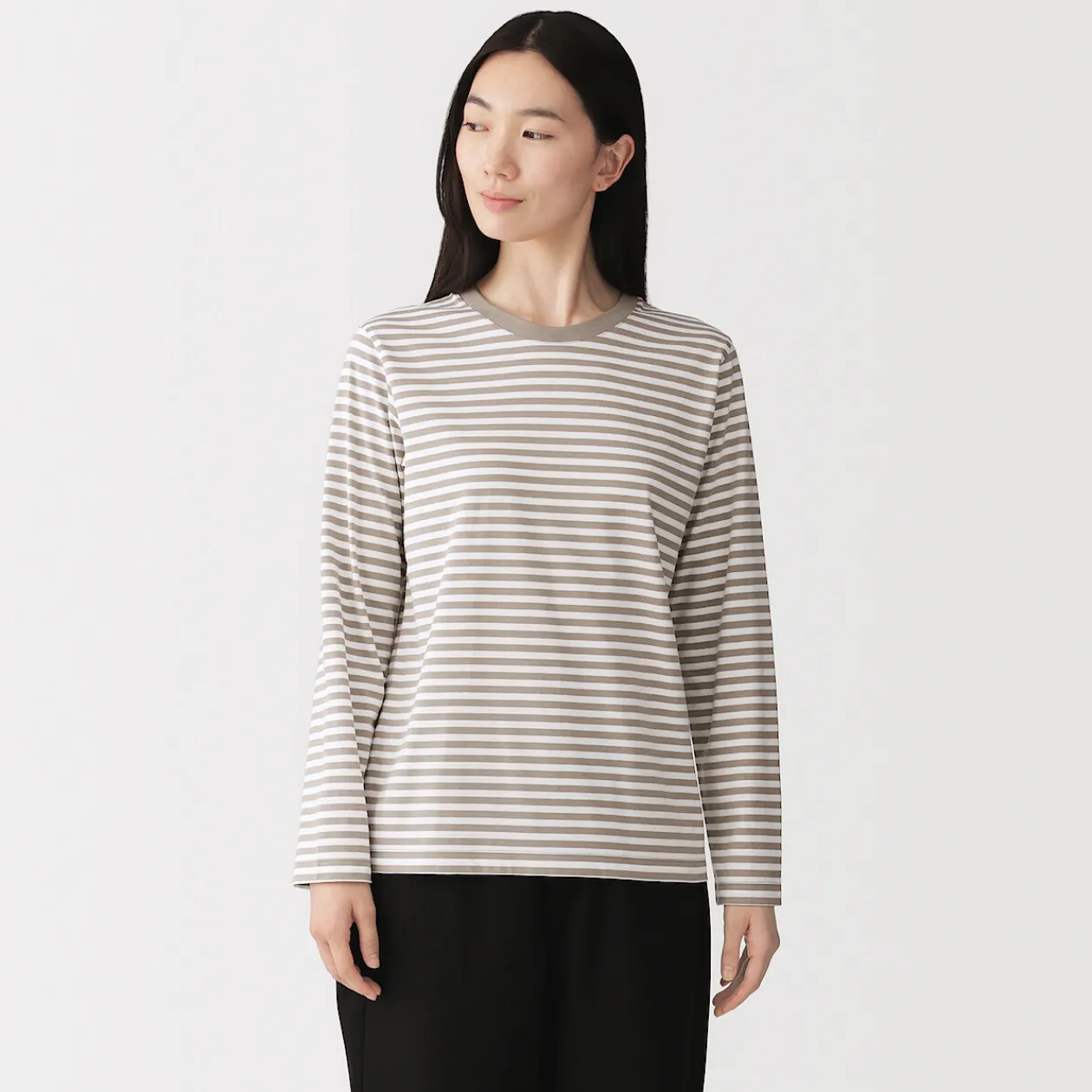 Hauts Et T‐Shirts^Muji T‐shirt manches longues en coton mélangé pour femme