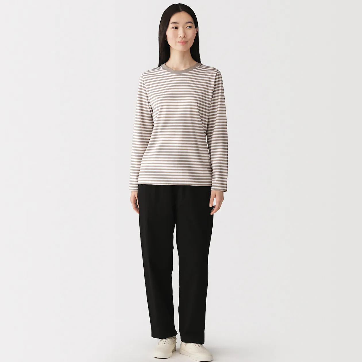 Hauts Et T‐Shirts^Muji T‐shirt manches longues en coton mélangé pour femme