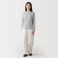 Hauts Et T‐Shirts^Muji T‐shirt manches longues en coton mélangé pour femme