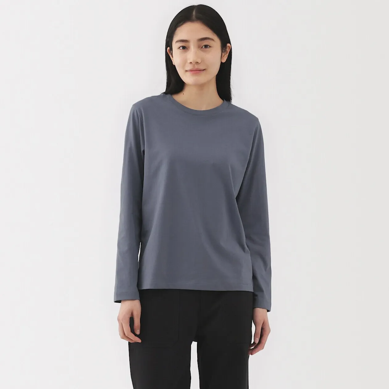 Hauts Et T‐Shirts^Muji T‐shirt manches longues en coton mélangé pour femme