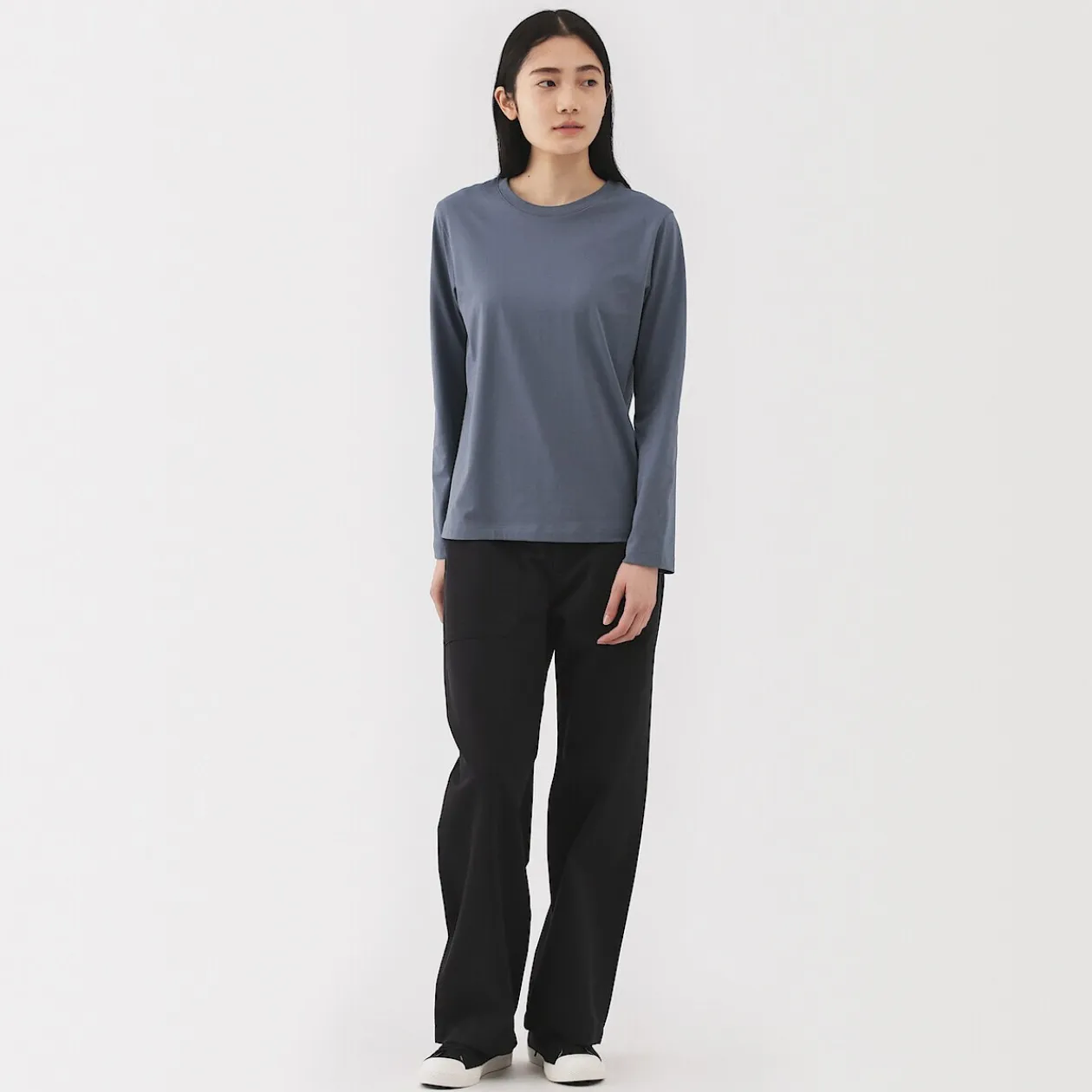 Hauts Et T‐Shirts^Muji T‐shirt manches longues en coton mélangé pour femme