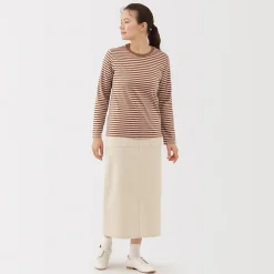 Hauts Et T‐Shirts^Muji T‐shirt manches longues en coton mélangé pour femme