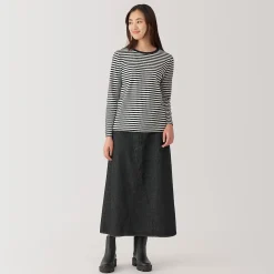 Hauts Et T‐Shirts^Muji T‐shirt manches longues en coton mélangé pour femme
