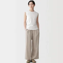 Hauts Et T‐Shirts^Muji T-shirt sans manches en jersey pour femme