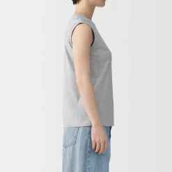Hauts Et T‐Shirts^Muji T-shirt sans manches en jersey pour femme