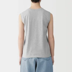 Hauts Et T‐Shirts^Muji T-shirt sans manches en jersey pour femme