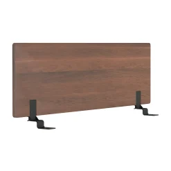 Lits^Muji Tête de lit plateforme double en noyer