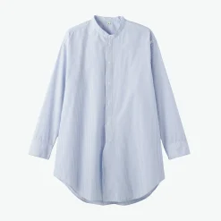 Robes Et Tuniques|Chemises^Muji Tunique à col montant en popeline de coton biologique pour femme