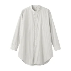 Robes Et Tuniques|Chemises^Muji Tunique à col montant en popeline de coton biologique pour femme