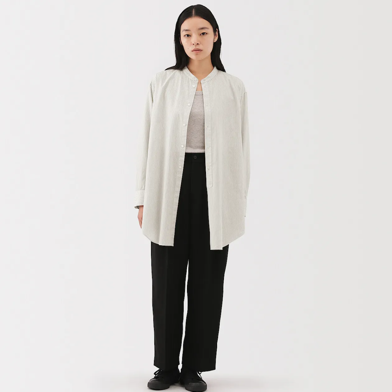 Robes Et Tuniques^Muji Tunique en popeline de coton pour femme