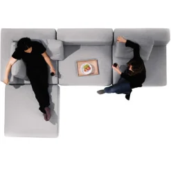 Canapés Et Repose-Pieds^Muji Unité de canapé modulable gris clair (Dont Eco‐part. 5,50€)