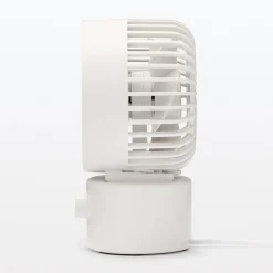 Ventilateurs^Muji Ventilateur de bureau oscillant port USB Blanc
