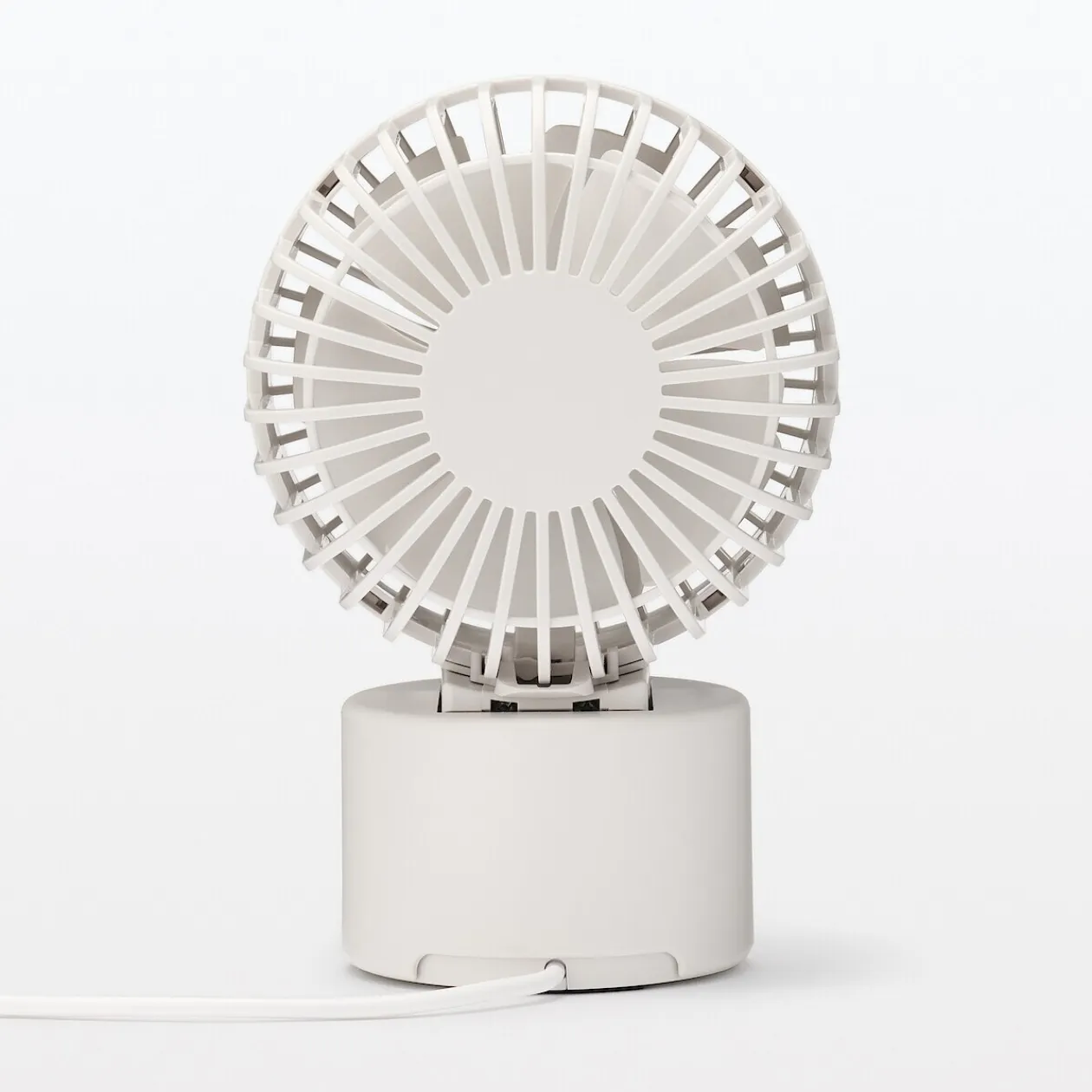 Ventilateurs^Muji Ventilateur de bureau oscillant port USB Blanc