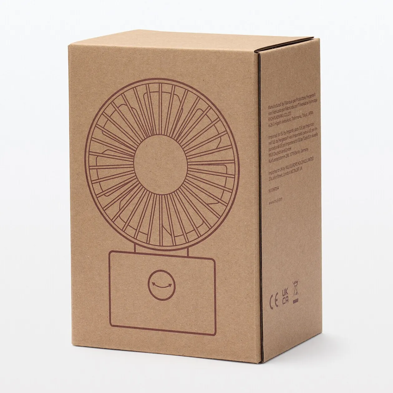 Ventilateurs^Muji Ventilateur de bureau oscillant port USB Blanc