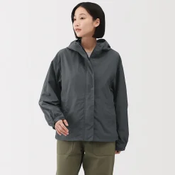 Vestes Et Manteaux^Muji Veste à capuche déperlante et compacte en nylon pour femme