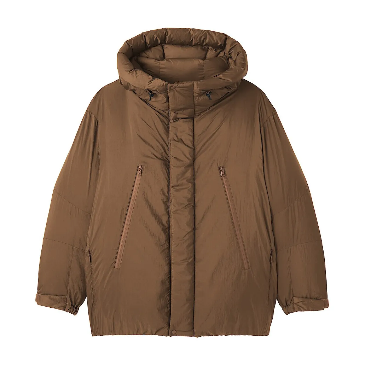 Vestes Et Manteaux^Muji Veste à capuche en duvet pour homme – Marron Moka