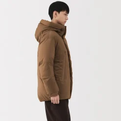 Vestes Et Manteaux^Muji Veste à capuche en duvet pour homme – Marron Moka