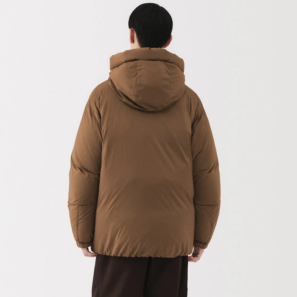 Vestes Et Manteaux^Muji Veste à capuche en duvet pour homme – Marron Moka