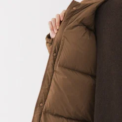 Vestes Et Manteaux^Muji Veste à capuche en duvet pour homme – Marron Moka